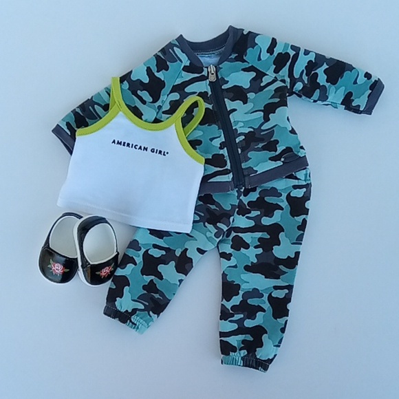 American Girl Other - American Girl Camouflage Truly Me 89 Meet Outfit